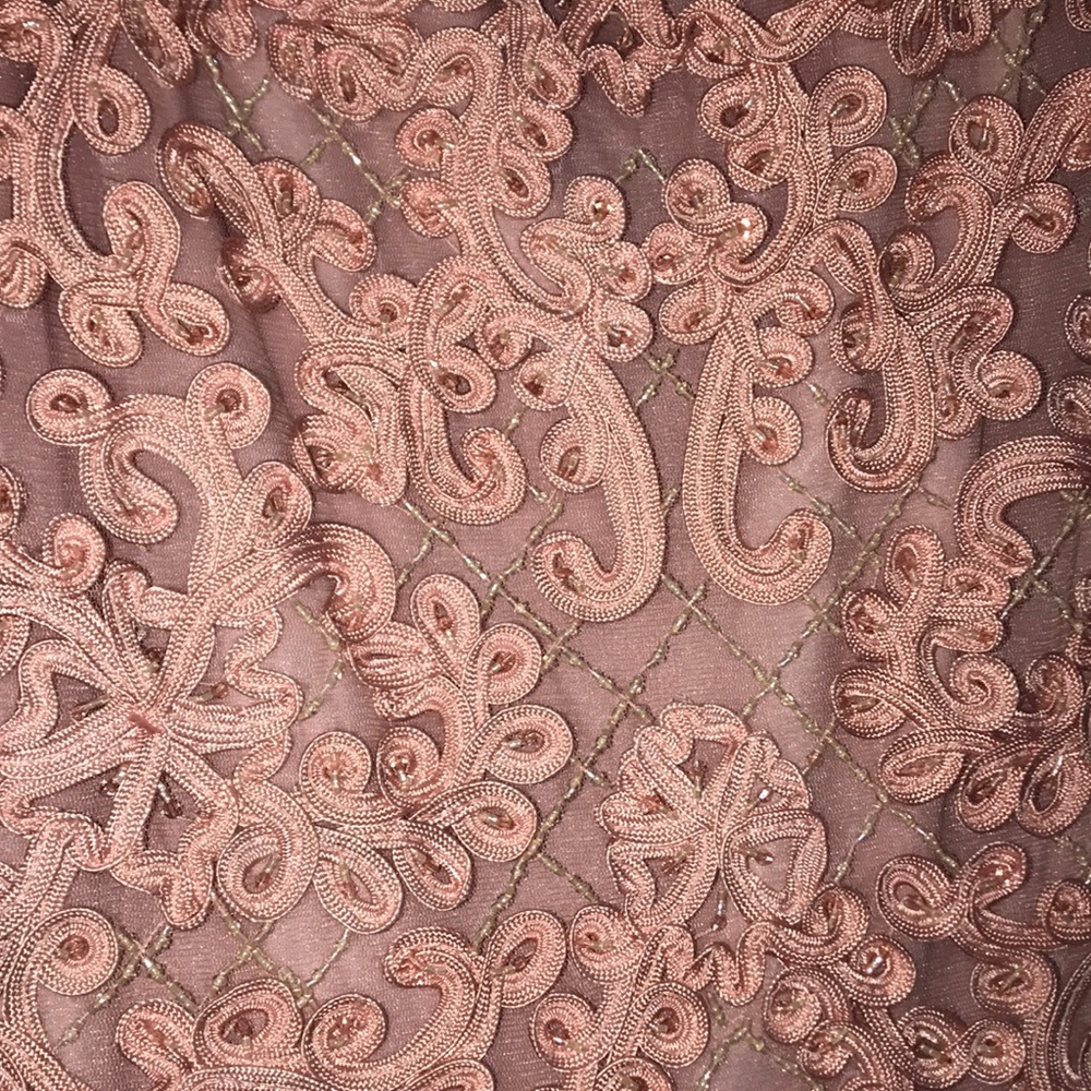 Elegant salmon prom dress - Picture 5 of 6